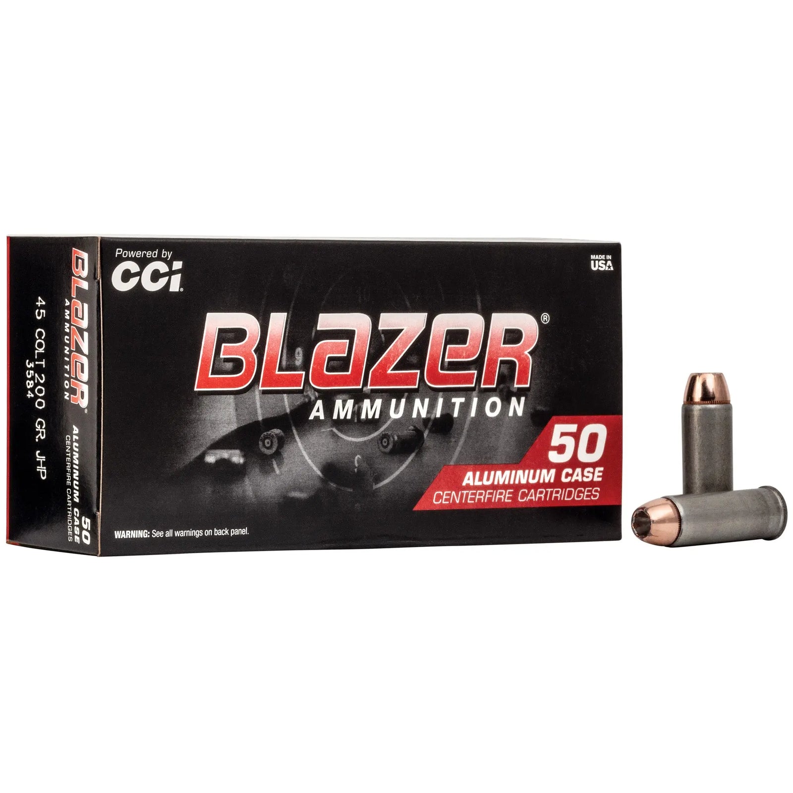BLAZER 45 COLT 200GR JHP 50/1000 - American Ordnance