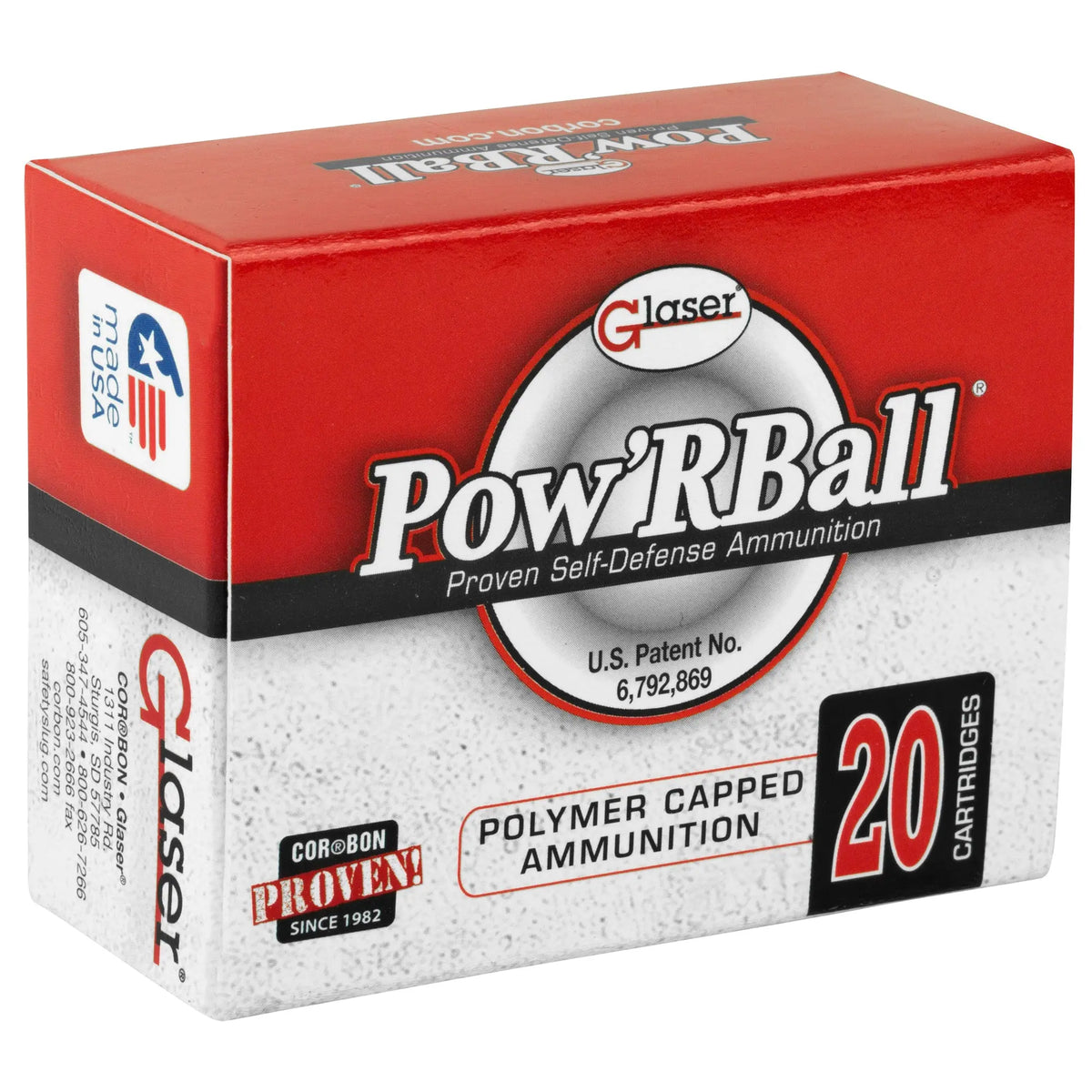 CORBON POW&#39;RBALL 10MM 135GR 20/500 - American Ordnance