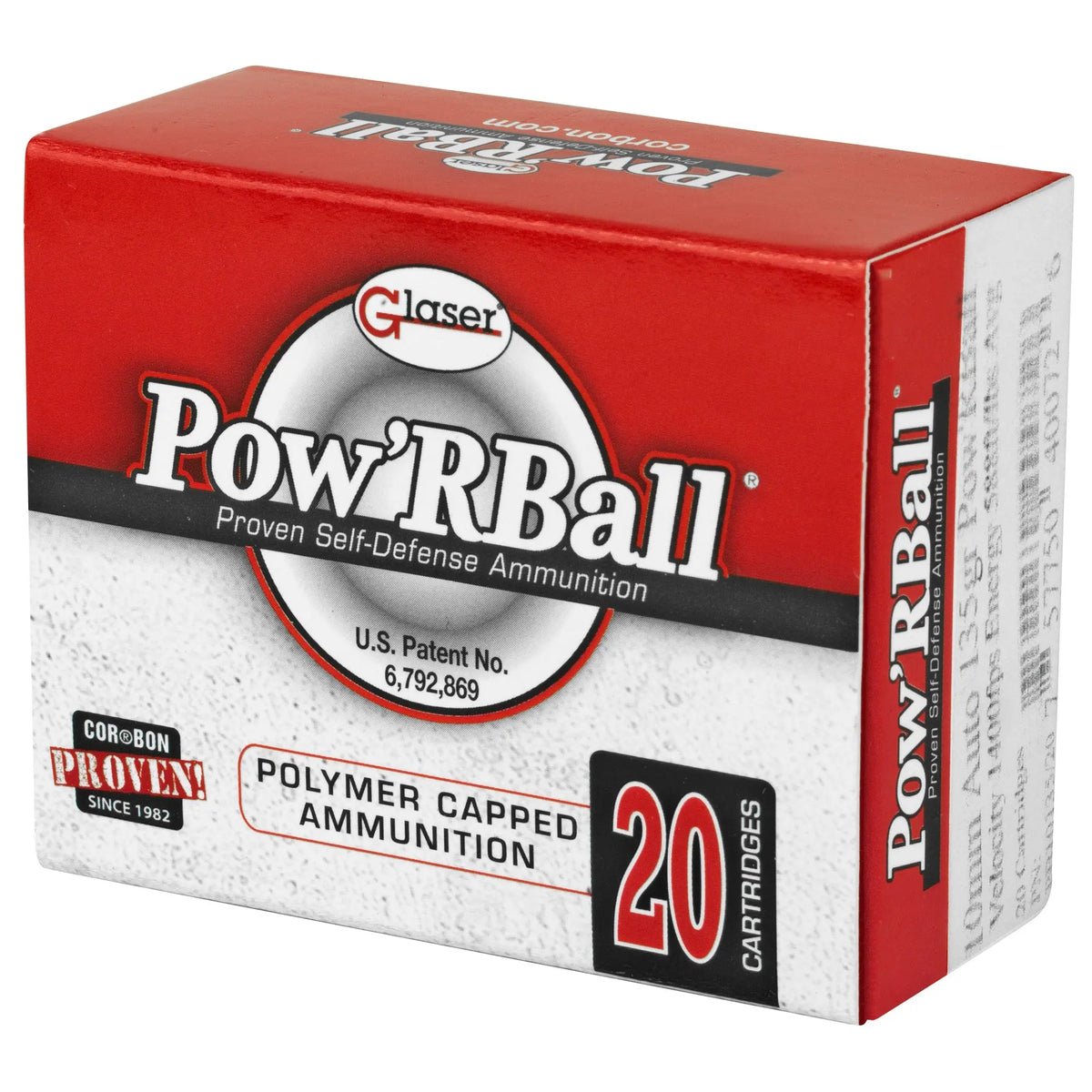 CORBON POW&#39;RBALL 10MM 135GR 20/500 - American Ordnance