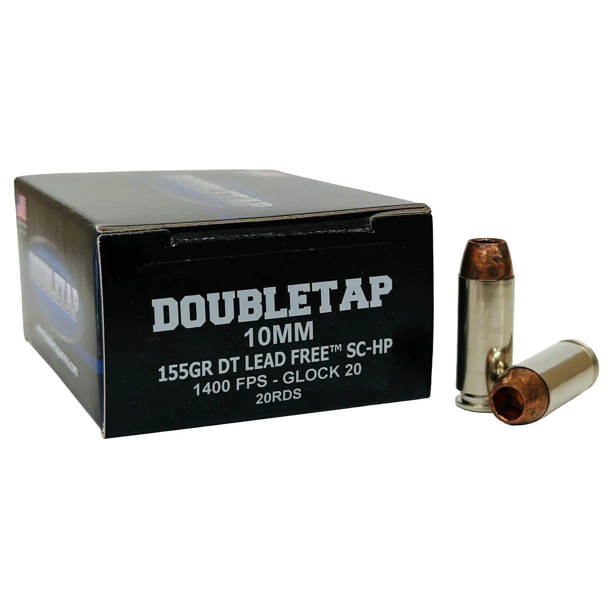 DBLTAP 10MM 155GR SCHP 20/1000 - American Ordnance