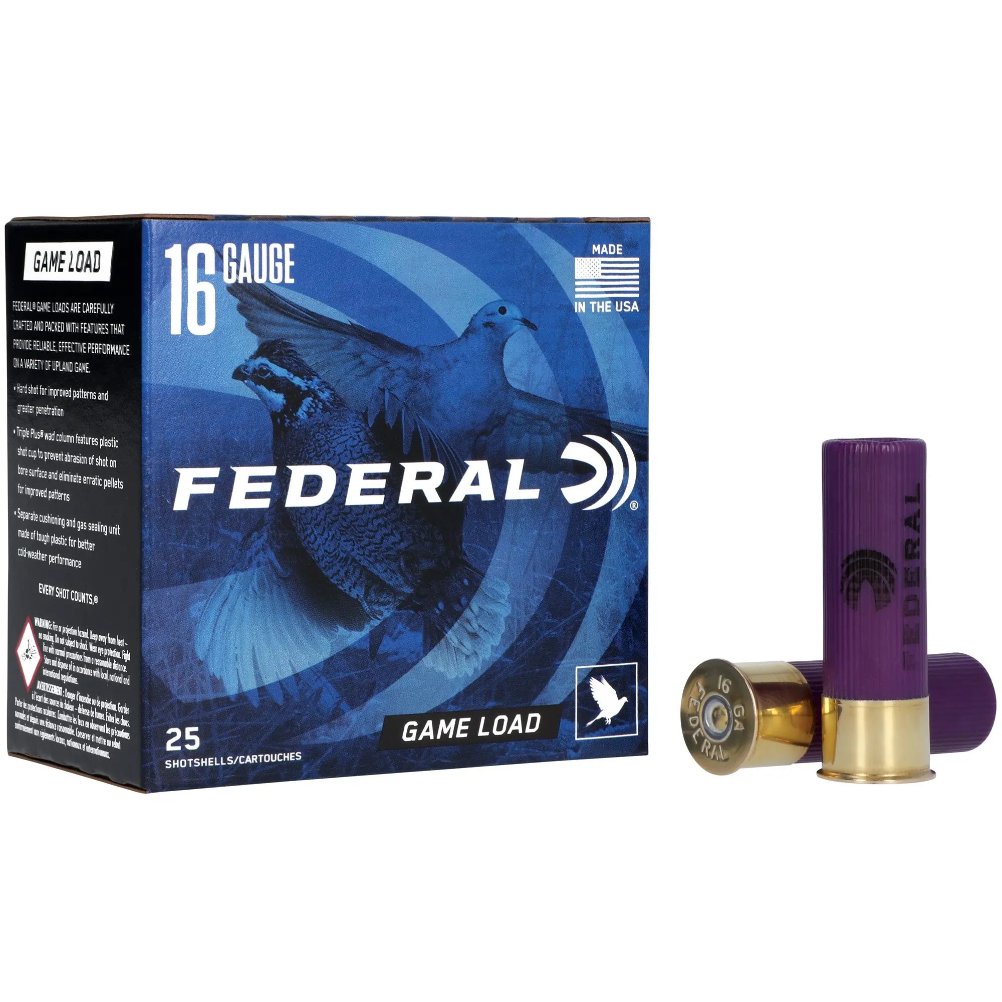 FED GAME LOAD 16GA 2 3/4" #6 25/250 - American Ordnance