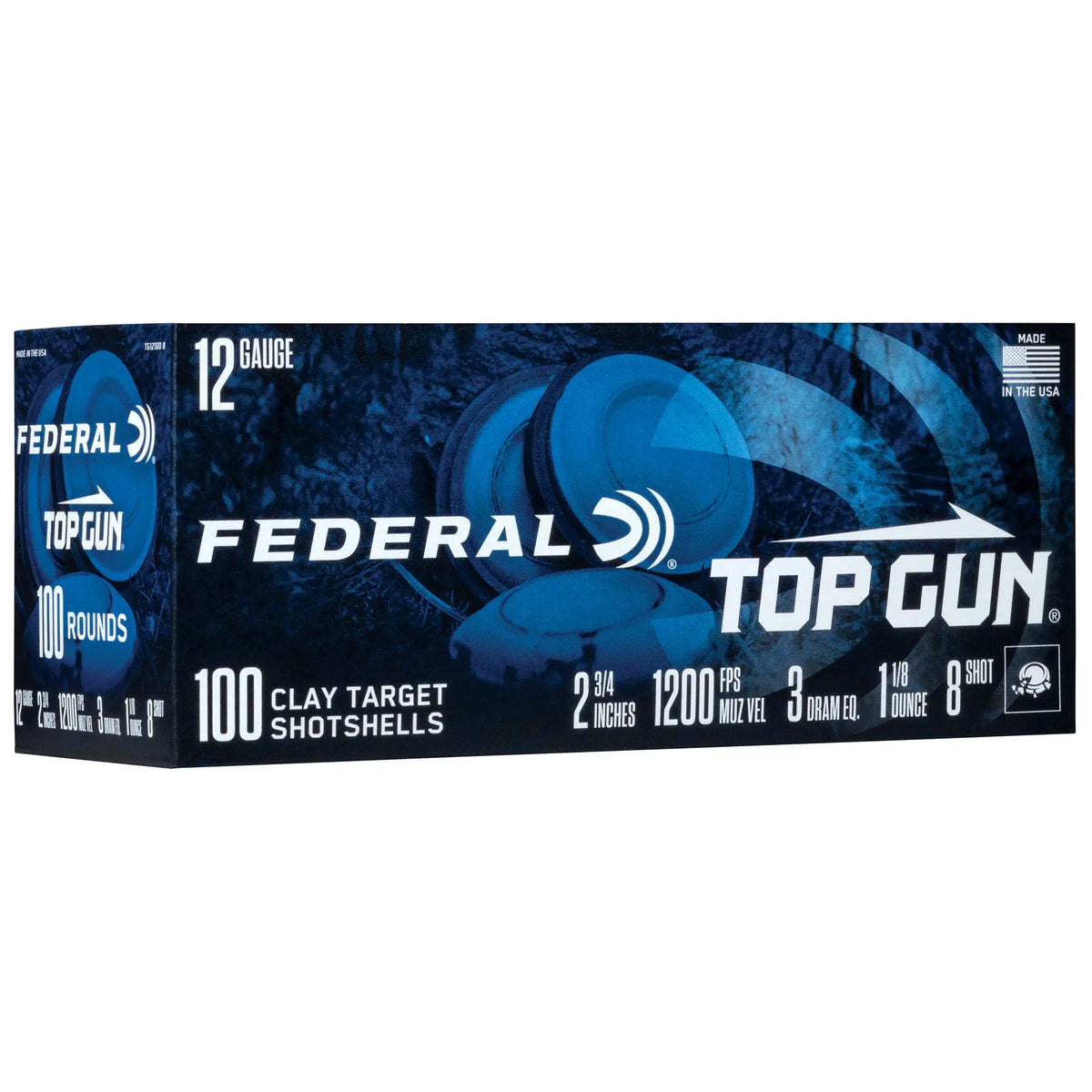 FED TOP GUN 12GA 2.75&quot; #8 100/200 - American Ordnance