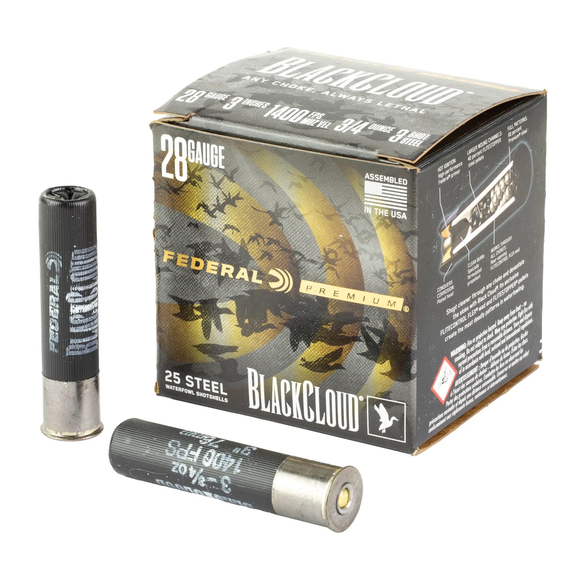 FED BLK CLOUD 28GA 3" #3 25/250 - American Ordnance