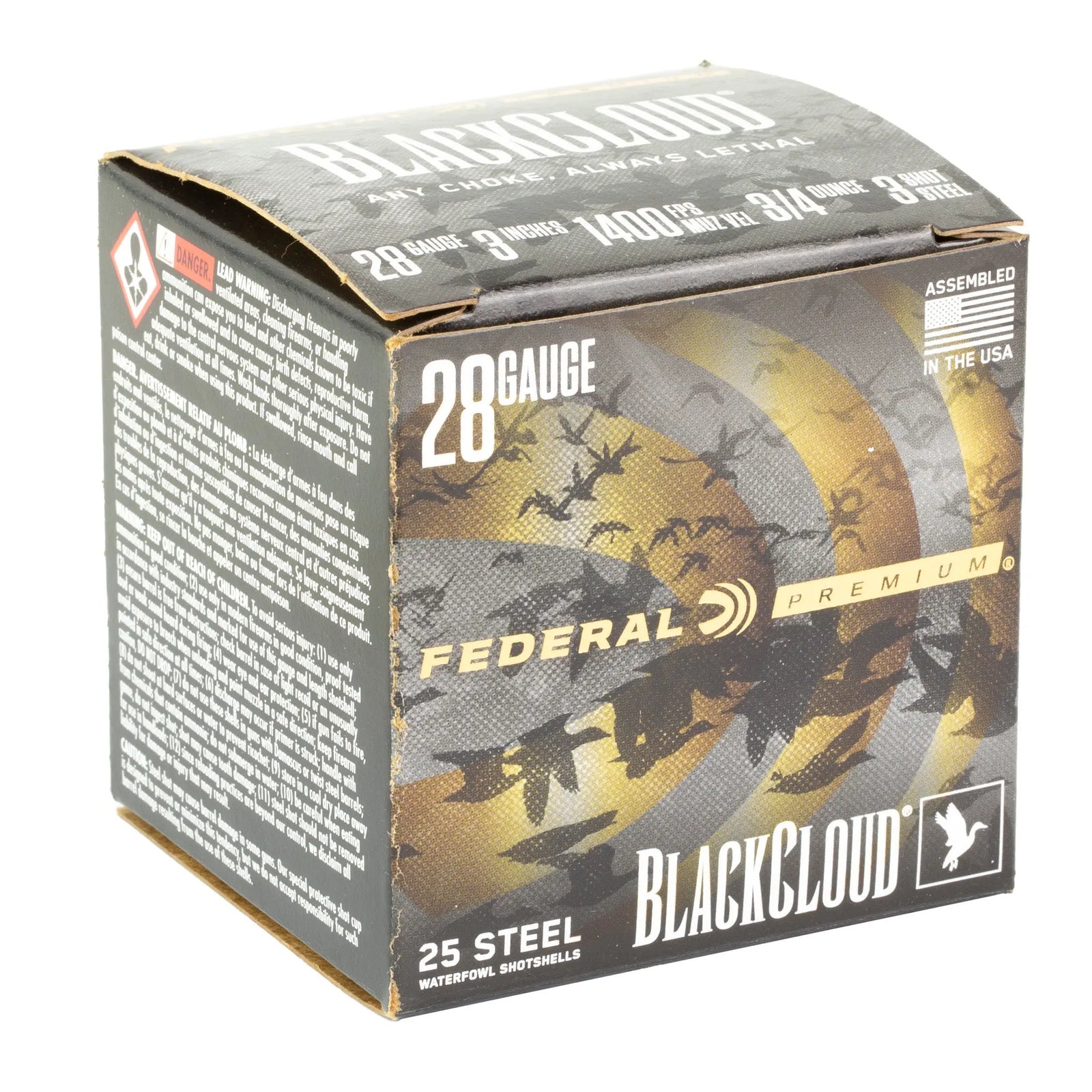 FED BLK CLOUD 28GA 3" #3 25/250 - American Ordnance