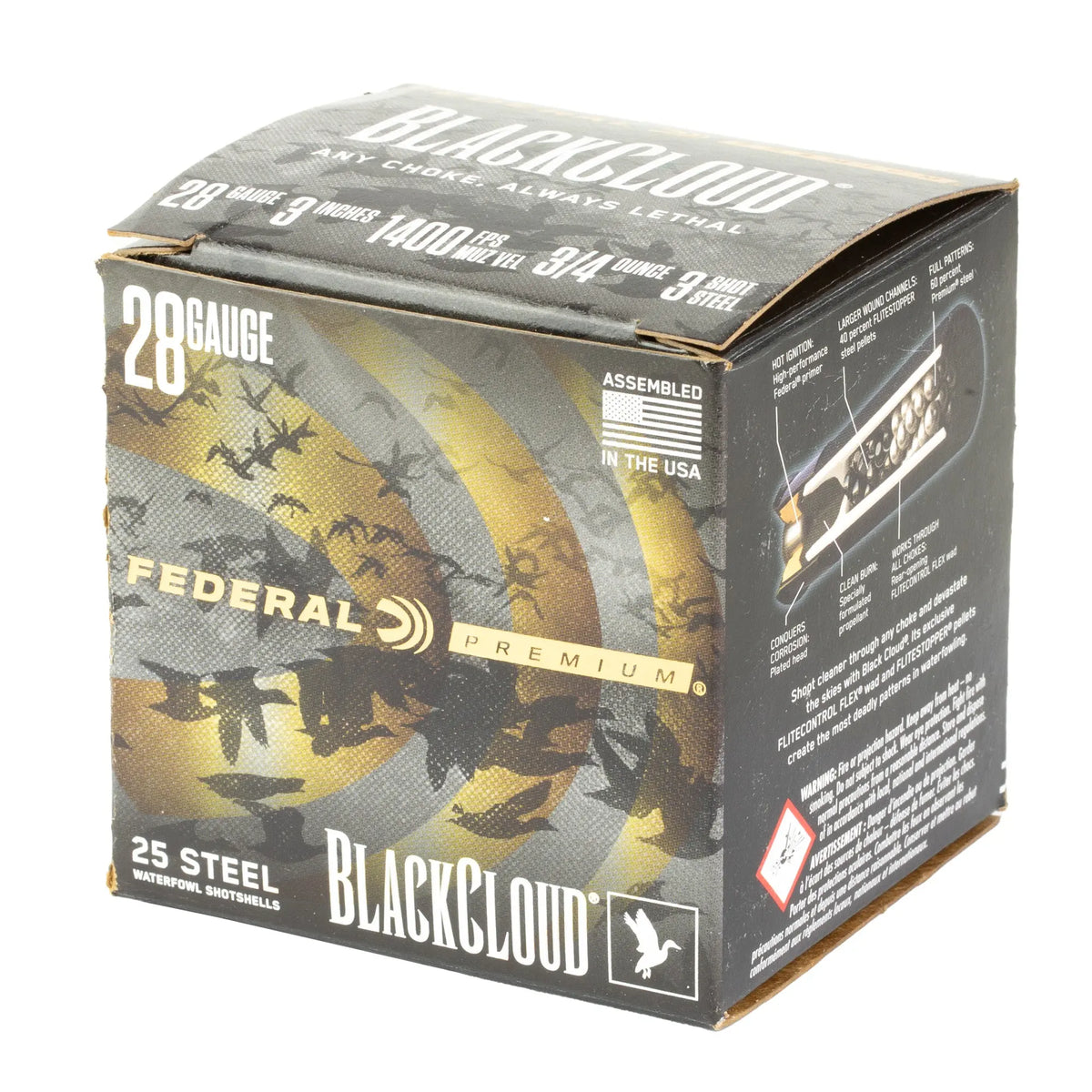 FED BLK CLOUD 28GA 3&quot; #3 25/250 - American Ordnance