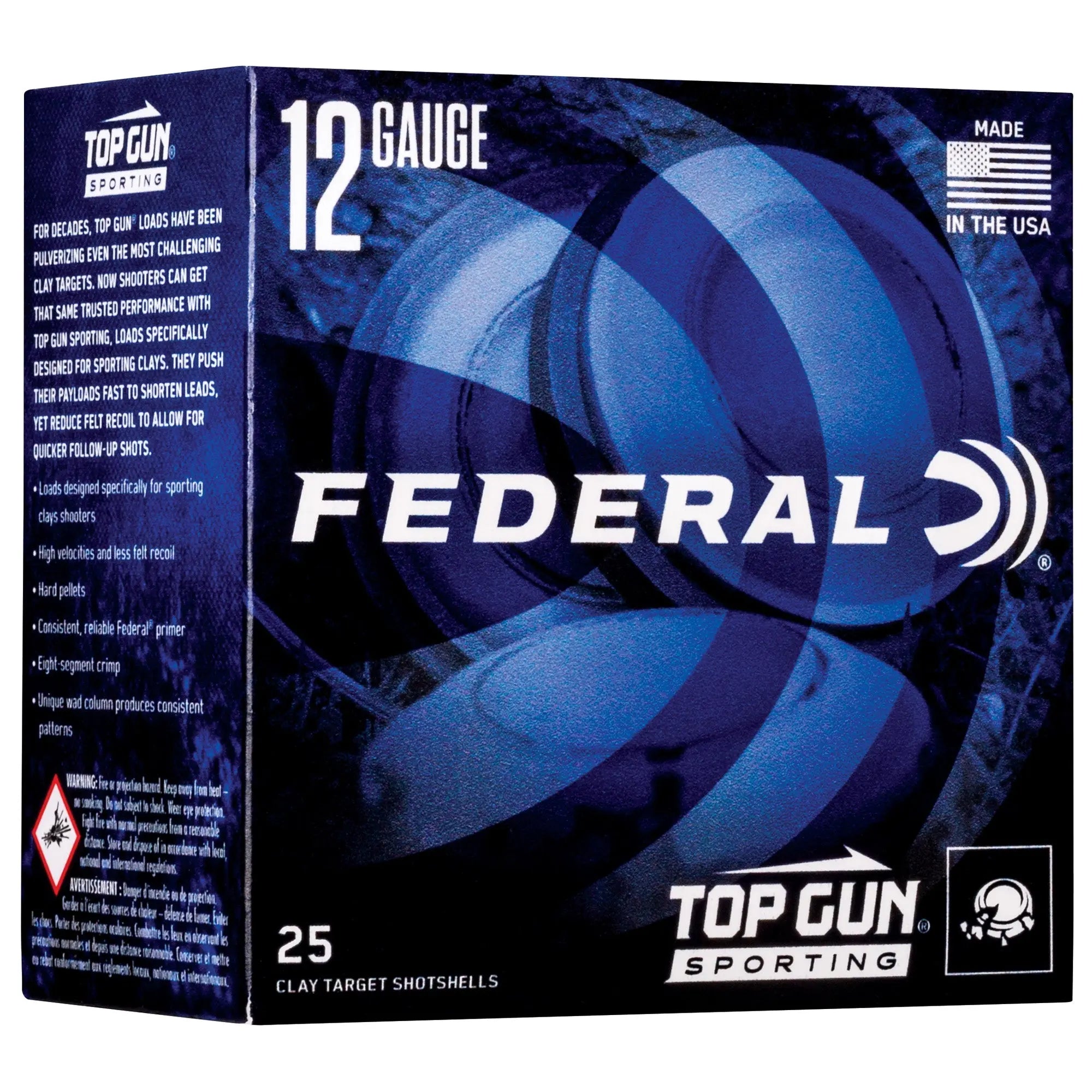 FED TOP GUN 12GA 2.75" #7.5 1 OZ 25/ - American Ordnance