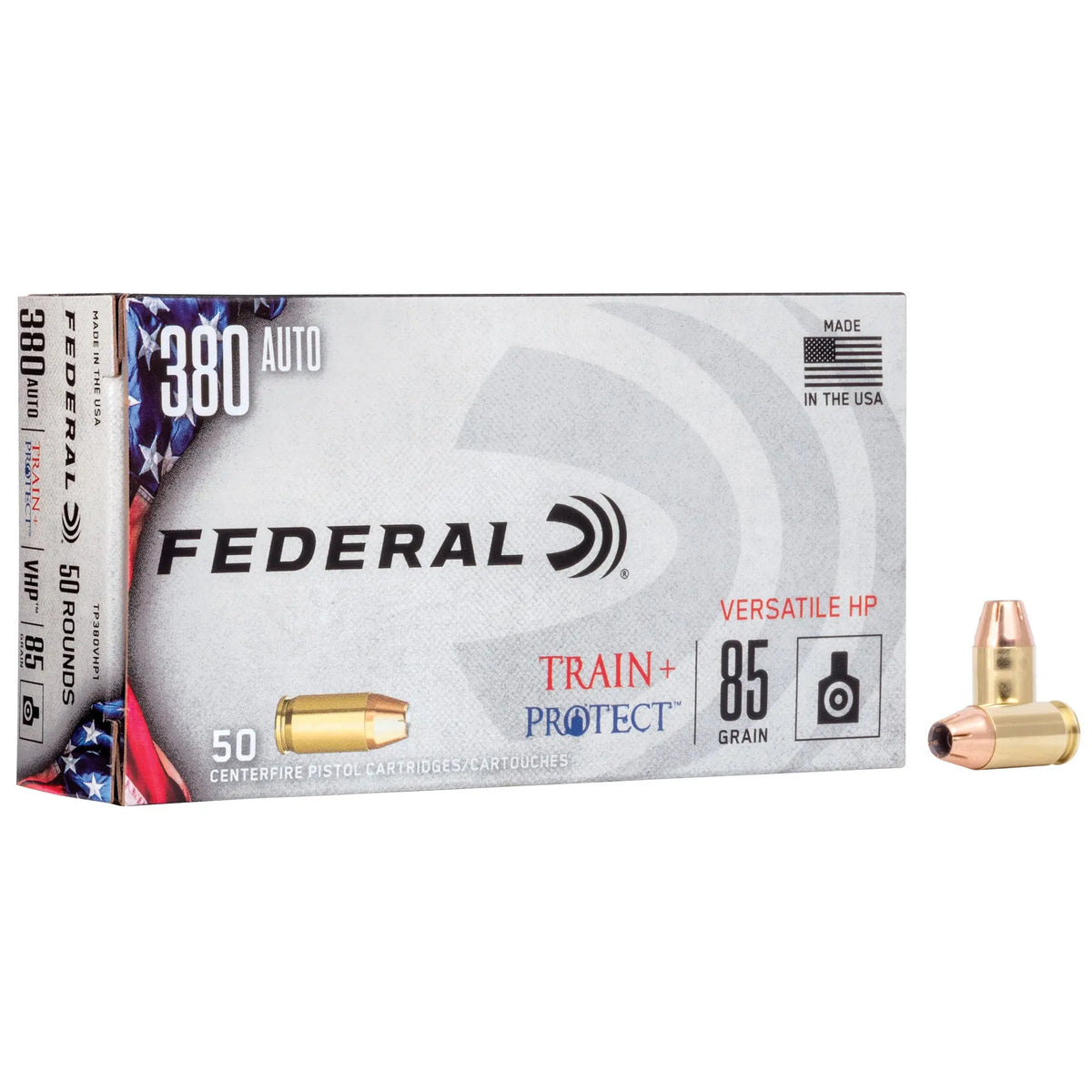 FED TRAIN/PROTCT 380ACP 85GR VHP 50 - American Ordnance