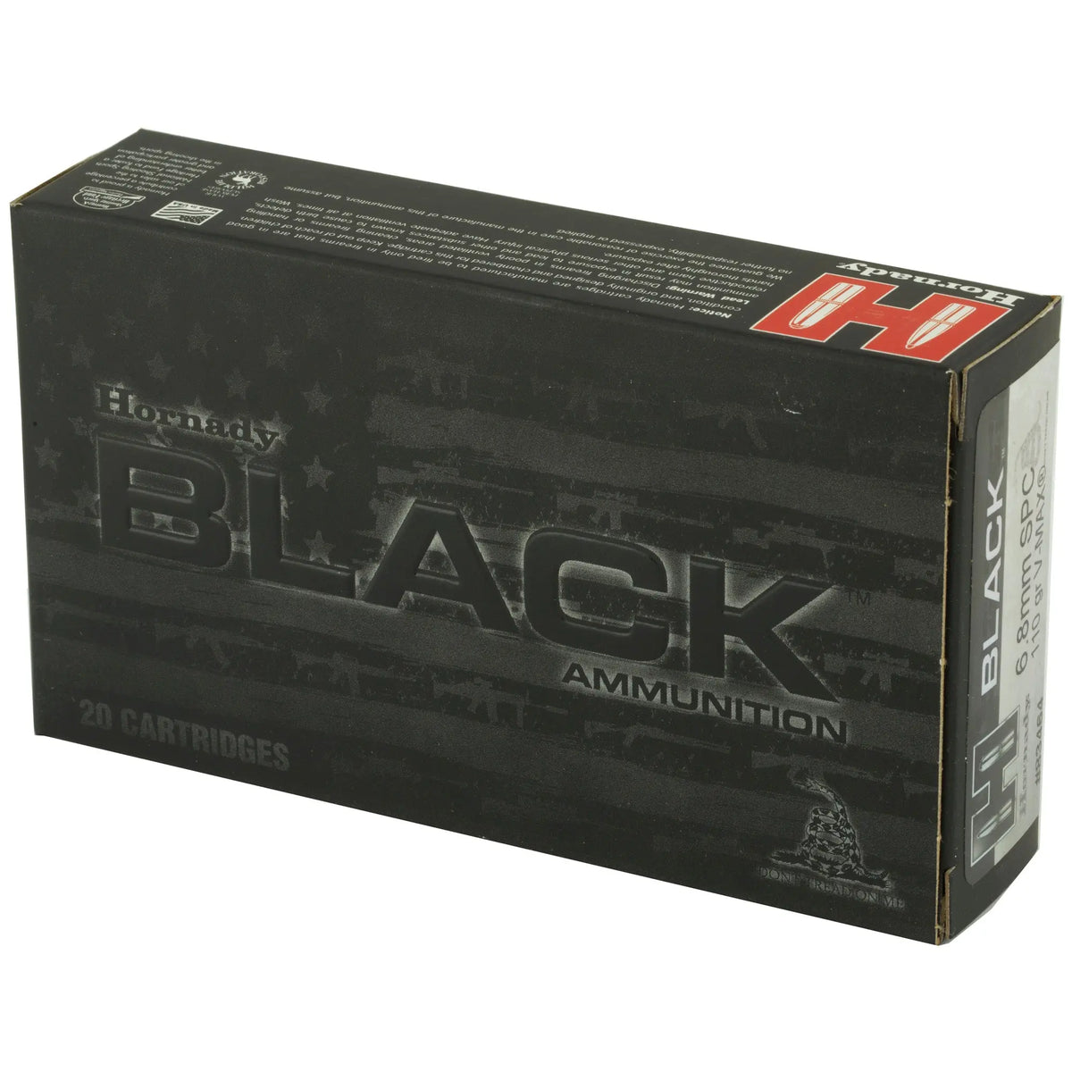 HRNDY BLACK 6.8SPC 110GR VMAX 20/200 - American Ordnance