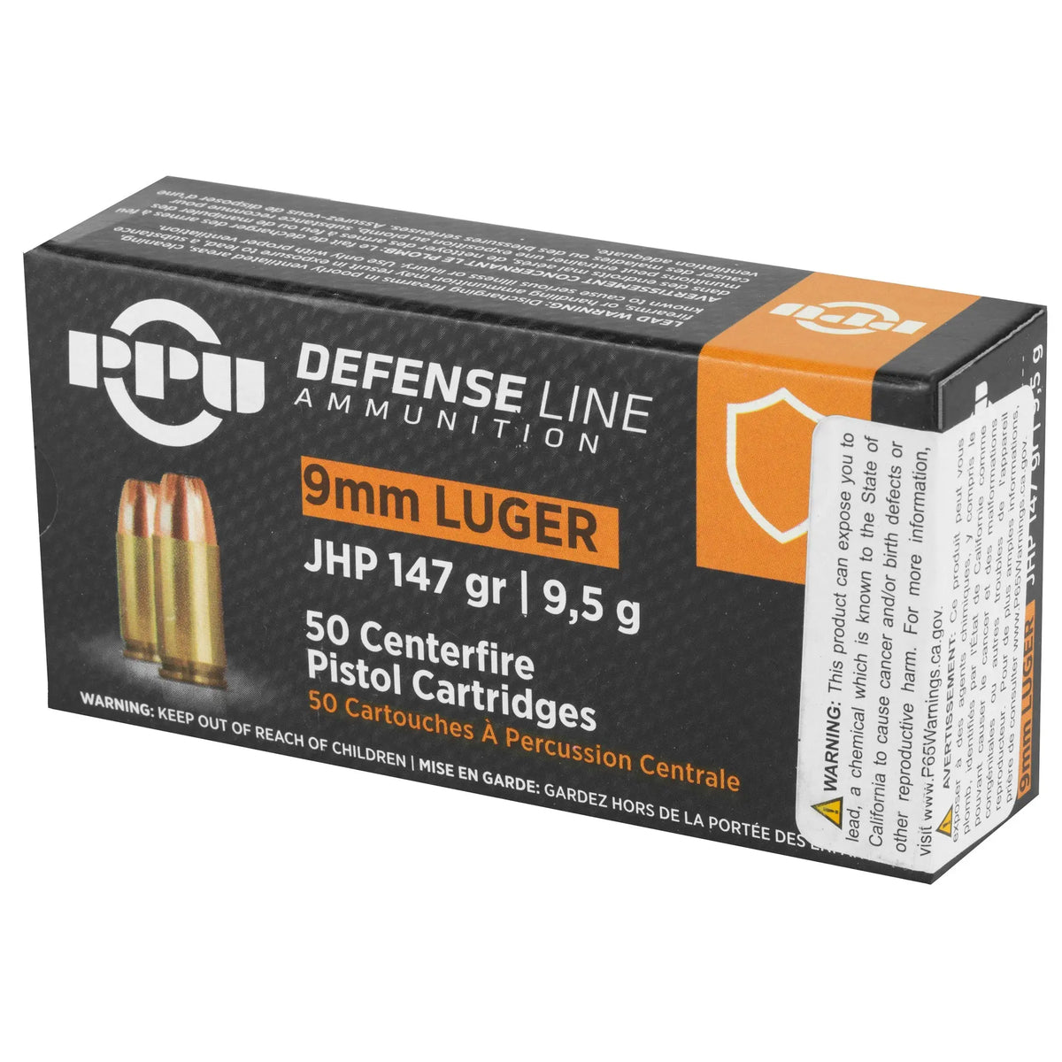 PPU 9MM JHP 147GR 50/1000 - American Ordnance