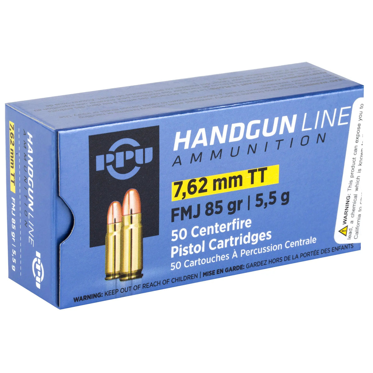 PPU 7.62 TOKAREV FMJ 85GR 50/500 - American Ordnance