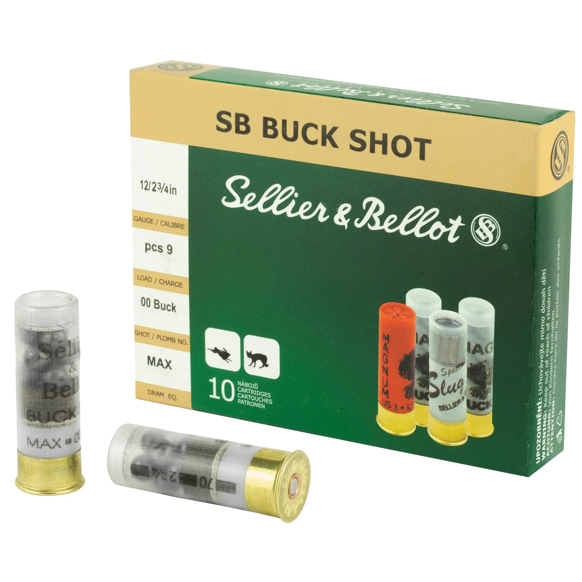 S&B 12GA 2.75 1.12OZ 00 9PEL 10/250 - American Ordnance