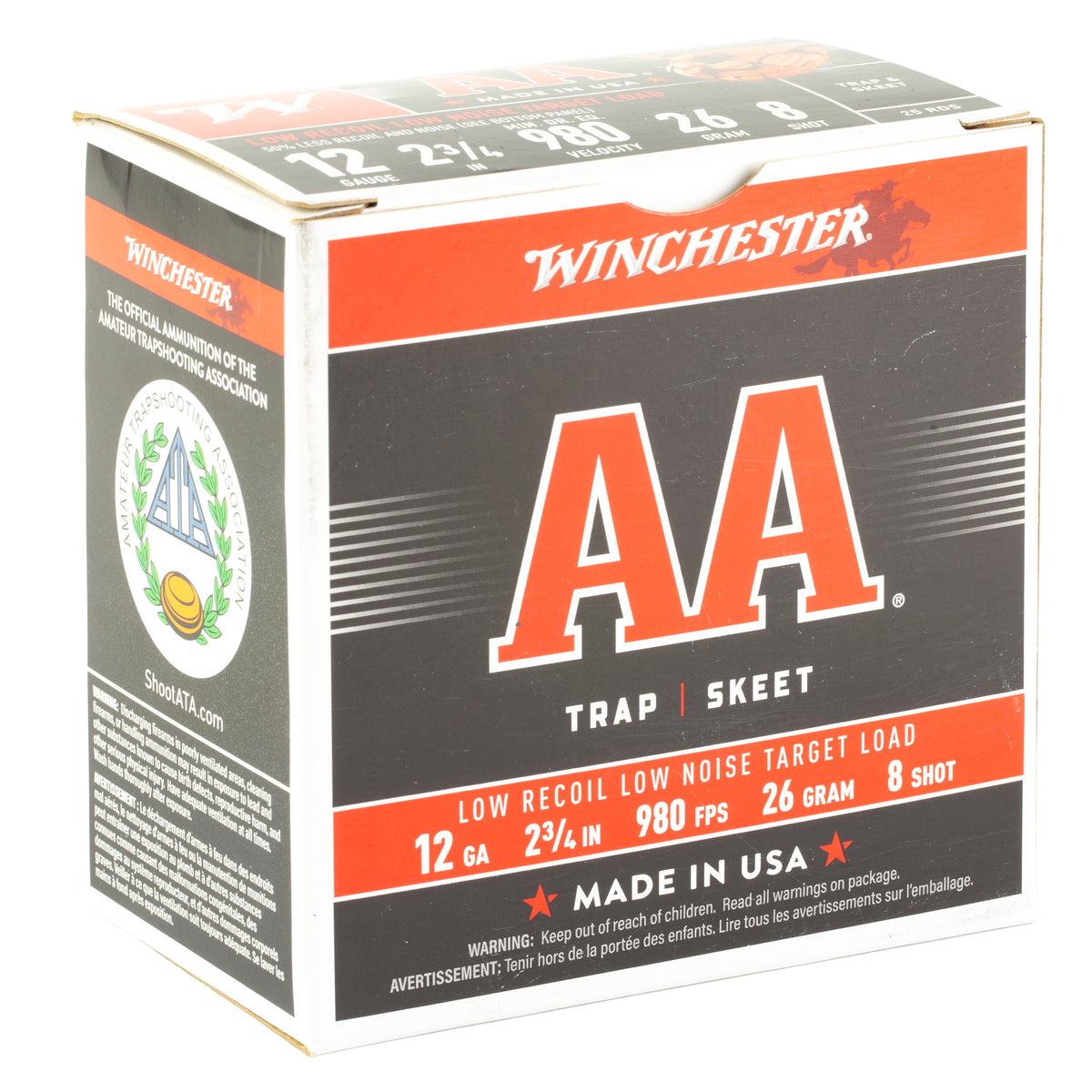 WINCHESTER AA 12GA 2.75&quot; #8 25RD
