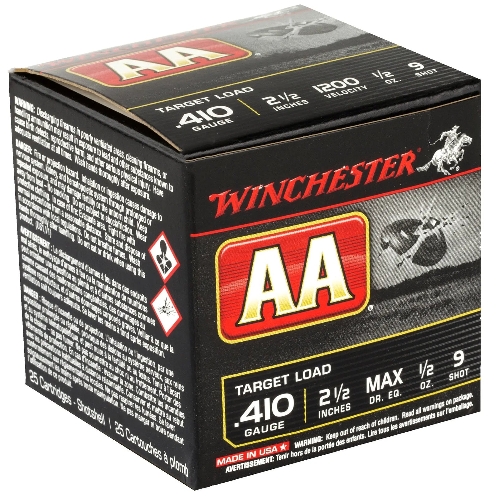 WIN AA 410GA 2.5" #9 25/250 - American Ordnance