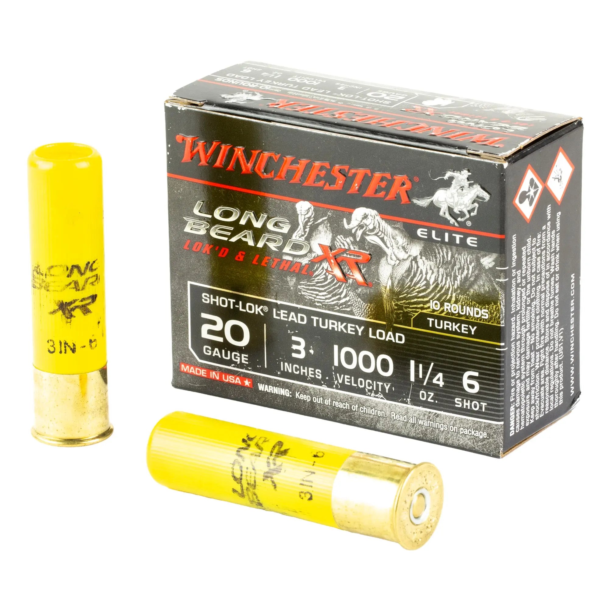WIN LB XR TRKY 20GA 3" #6 1.25OZ 10 - American Ordnance