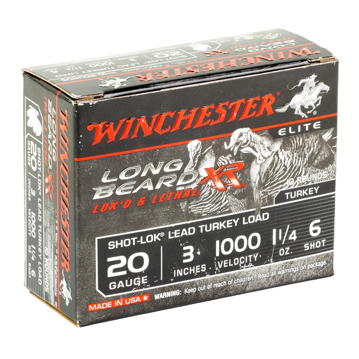 WIN LB XR TRKY 20GA 3&quot; #6 1.25OZ 10 - American Ordnance