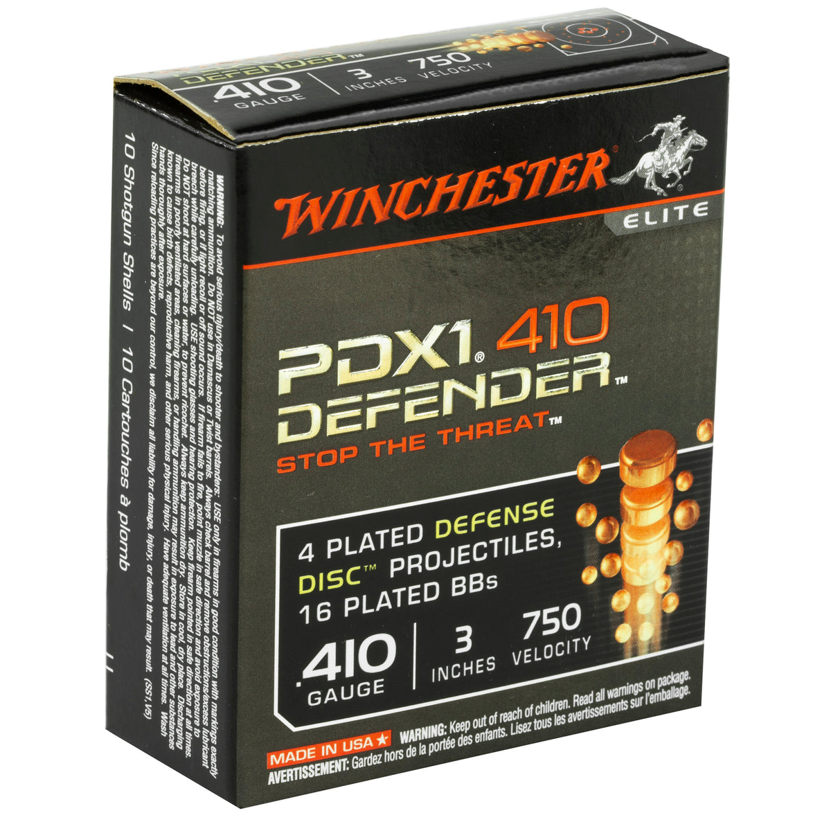 WINCHESTER PDX1 410GA 3&quot; 3X12 PELLET 10RD