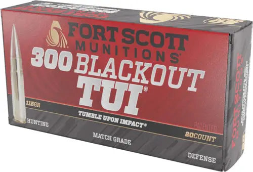 SOLID COPPER 20RD 25BX/CFORT SCOTT 300 AAC 115GR TUI - American Ordnance