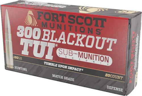 SOLID COPPER 20RD 25BX/CFORT SCOTT 300 AAC 190GR TUI - American Ordnance