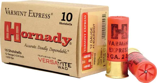 24 PELLETS 10RD 10BX/CSHORNADY 12GA 2.75&quot; #4 BUCK - American Ordnance
