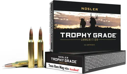 MAG 140GR ACCUBOND 20RD 10BX/CNOSLER TROPHY GRADE 7MM REM - American Ordnance