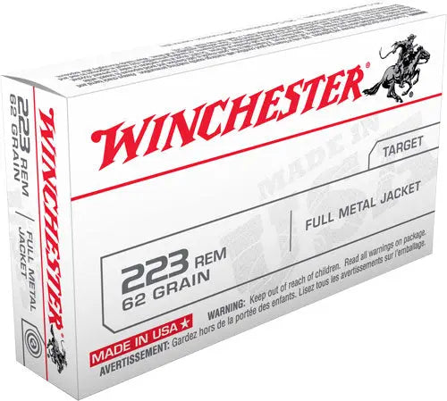 62GR FMJ 20RD 50BX/CSWINCHESTER USA 223 REM - American Ordnance