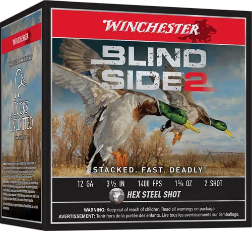 3.5&quot; 1-5/8OZ #2 25RD 10BX/CSWINCHESTER BLIND SIDE 2 12GA - American Ordnance