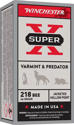 46GR JHP 50RD 10BX/CSWINCHESTER SUPER-X 218 BEE - American Ordnance