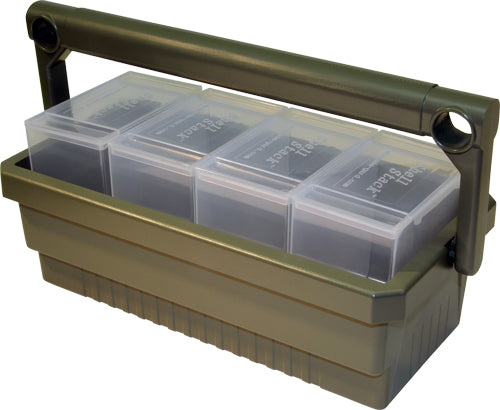 SS25 RND CLEAR SHOTSHELL BOXESMTM SHOTSHELL BOX CADDY W/ 4 - American Ordnance