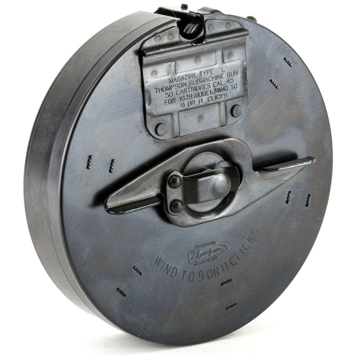 MAG AUTO ORD 50RD DRUM 45ACP BL - American Ordnance