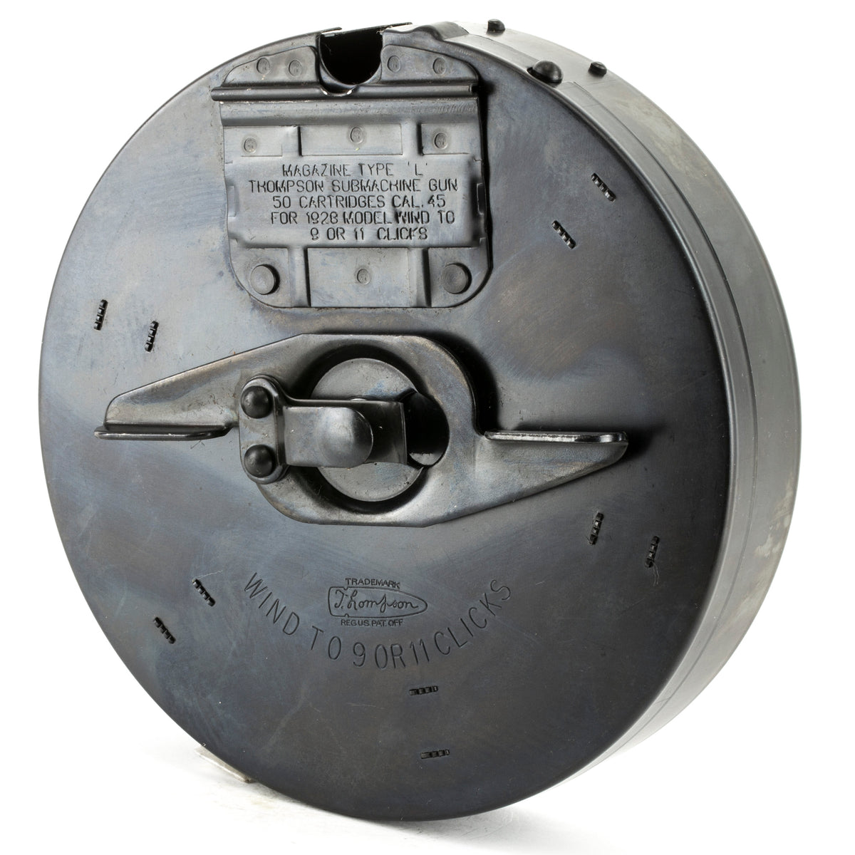 MAG AUTO ORD 50RD DRUM 45ACP BL - American Ordnance