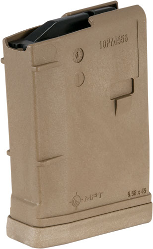10RD SCORCHED EARTH POLYMFT MAGAZINE AR15 5.56X45MM - American Ordnance
