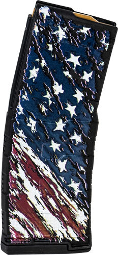 30RD POLY MOD3 AMERICAN FLAGAMEND2 AR-15 MAGAZINE 5.56X45 - American Ordnance