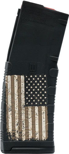 5.56" AMERICAN FLAG ETCHEDBLACK RAIN MAGAZINE AR15 30RD - American Ordnance