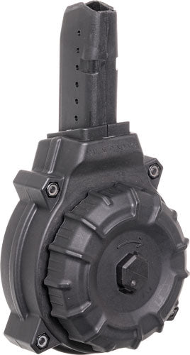 50RD DRUM FOR GLOCK STYLE BLKPRO MAG MAGAZINE AR-15 9MM - American Ordnance