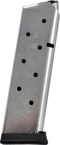 45ACP 8RD S/S REMOVABLE BASEMETALFORM MAGAZINE 1911 GOVT. - American Ordnance