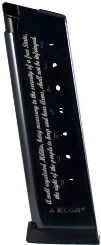 45ACP 8RD BLUED 2ND AMENDMENTMEC-GAR MAGAZINE 1911 GOVT. - American Ordnance
