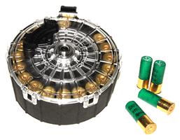 20RD DRUM BLACK POLYMERPRO MAG MAGAZINE SAIGA 12GA. - American Ordnance