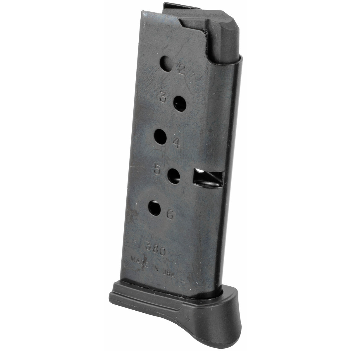 MAG RUGER LCP 380ACP 6RD BL W/EXT - American Ordnance