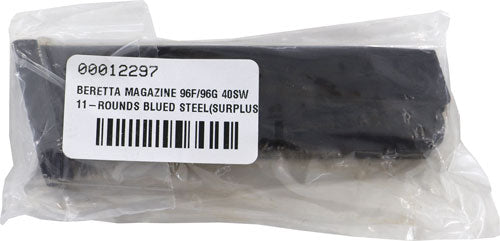 11RD BLUED STEEL(SURPLUS)BERETTA MAGAZINE 96F/96G 40SW - American Ordnance