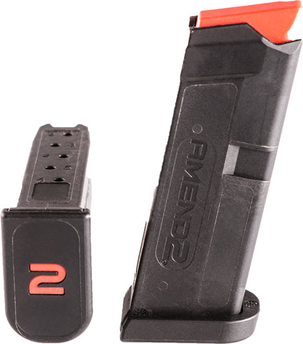6RD POLYMER BLACKAMEND2 MAGAZINE FOR GLOCK 42 - American Ordnance