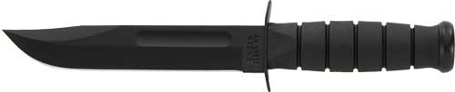 STRAIGHT EDGE 7" W/SHEATHKA-BAR FULL SIZE BLACK KABAR - American Ordnance