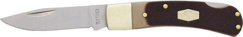 1-BLADE LOCKBACK 2.2" S/S DELOLD TIMER KNIFE BEAR HEAD - American Ordnance
