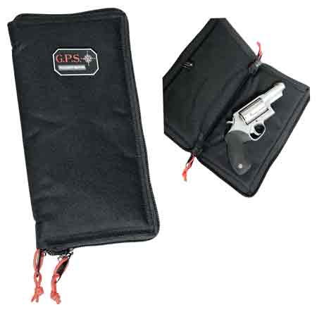 LOCKABLE ZIPPER BLACK NYLONGPS PISTOL SLEEVE LARGE - American Ordnance