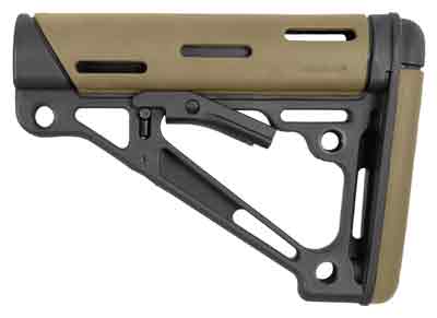 FLAT DARK EARTH RUBBER MILSPECHOGUE AR-15 COLLAPSIBLE STOCK - American Ordnance