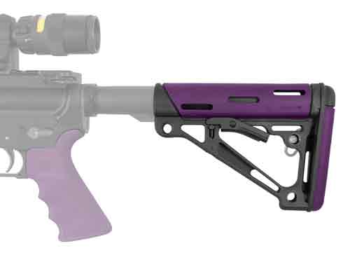 PURPLE RUBBER MIL-SPECHOGUE AR-15 COLLAPSIBLE STOCK - American Ordnance