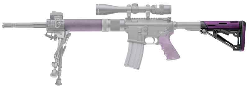 PURPLE RUBBER MIL-SPECHOGUE AR-15 COLLAPSIBLE STOCK - American Ordnance