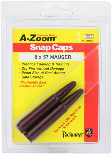 MAUSER 2-PACKA-ZOOM METAL SNAP CAP 8X57 - American Ordnance