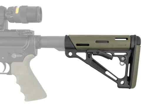 OD GREEN RUBBER MIL-SPECHOGUE AR-15 COLLAPSIBLE STOCK - American Ordnance
