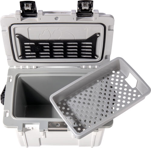 WHITE/GRAY W/DRY STORAGEPELICAN COOLERS IM 14 QUART - American Ordnance
