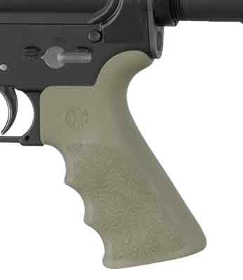 W/FINGER GROOVES OD GREENHOGUE AR-15 BEAVERTAIL GRIP - American Ordnance